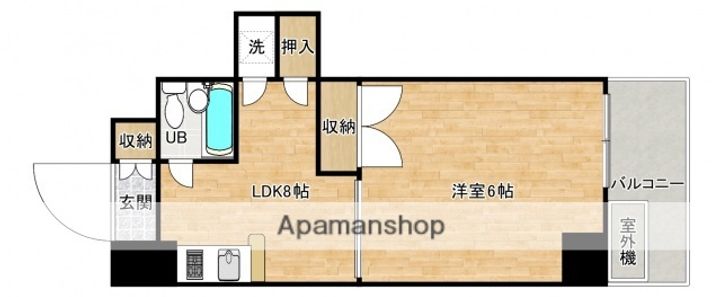 広島県広島市南区松川町の賃貸マンションの間取り