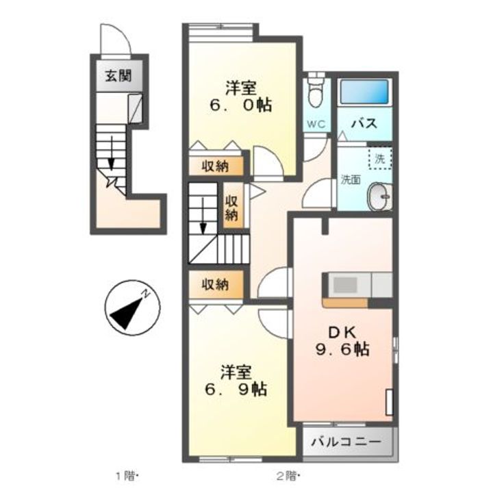 セラヴィ J201の間取り
