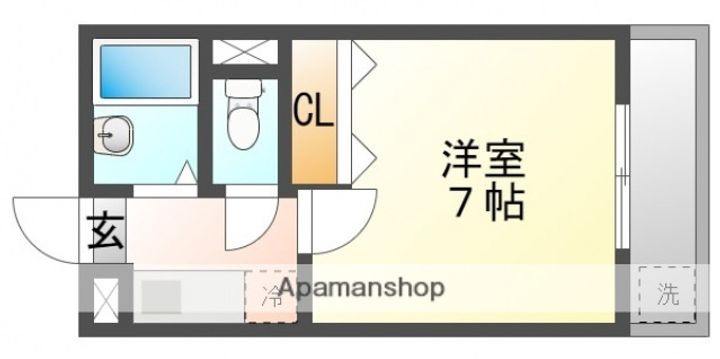 広島県廿日市市地御前5丁目の賃貸マンション305の間取り