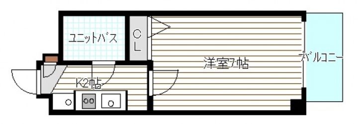 第15片山ビル503号室の間取り
