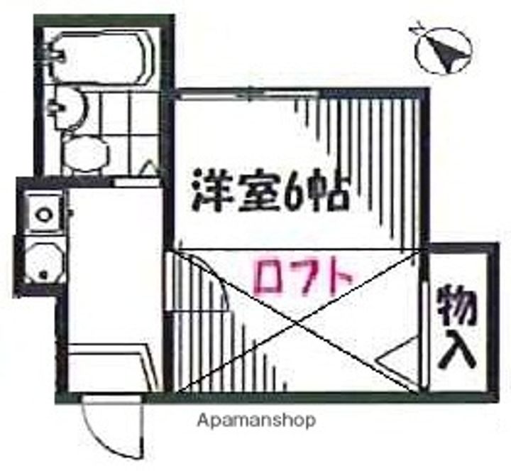 広島県広島市西区草津本町の賃貸アパートの間取り