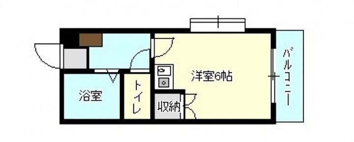 メープル西観音501号室の間取り