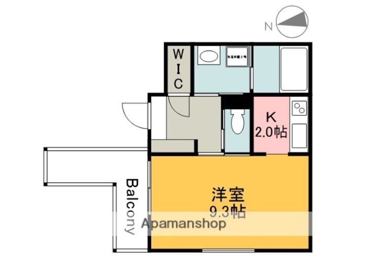 広島県広島市佐伯区吉見園の賃貸アパートの間取り