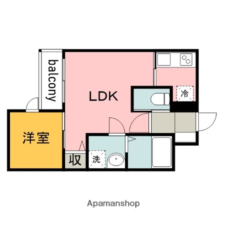 広島県広島市西区南観音4丁目の賃貸マンションの間取り