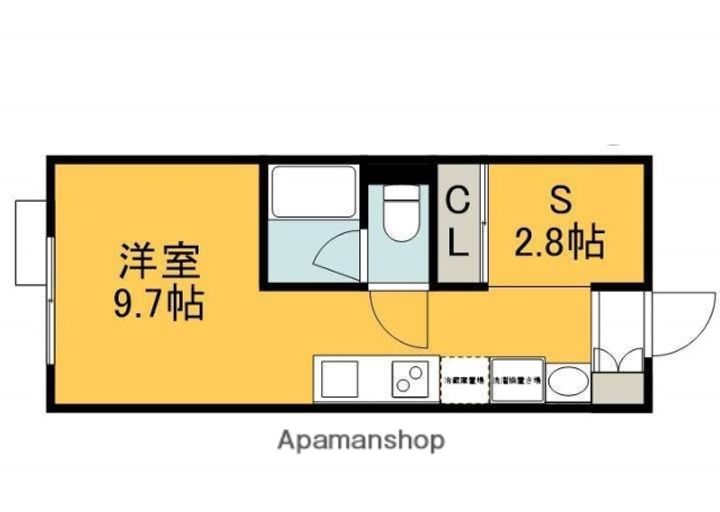 広島県広島市佐伯区五日市中央3丁目の賃貸アパートの間取り