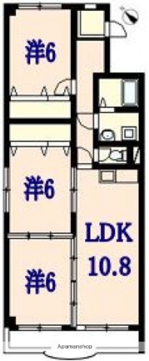 広島県広島市中区舟入南3丁目の賃貸マンション402の間取り