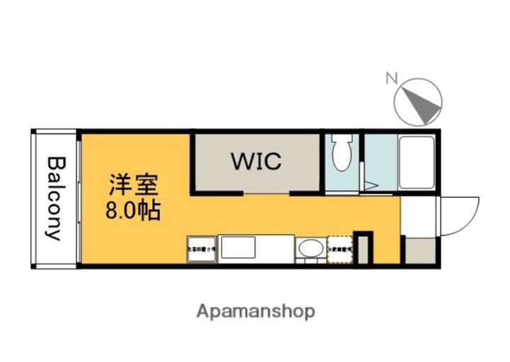 広島県廿日市市宮島口西2丁目の賃貸アパートの間取り