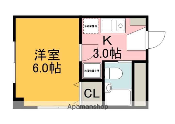 広島県広島市東区曙4丁目の賃貸マンションの間取り