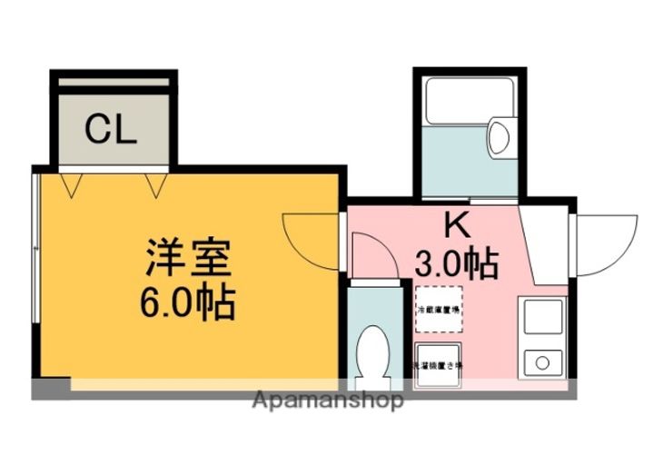 広島県広島市東区曙4丁目の賃貸マンションの間取り