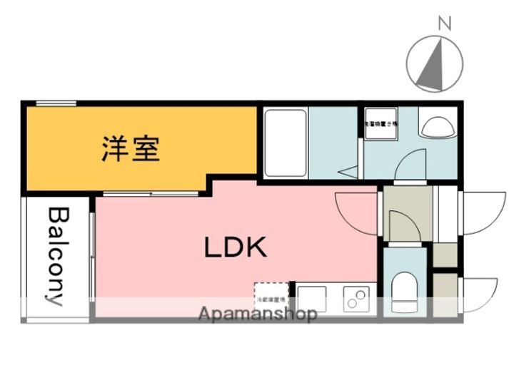 広島県広島市西区草津南3丁目の賃貸アパートの間取り