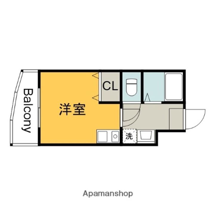 広島県広島市安佐南区祇園1丁目の賃貸マンション402の間取り