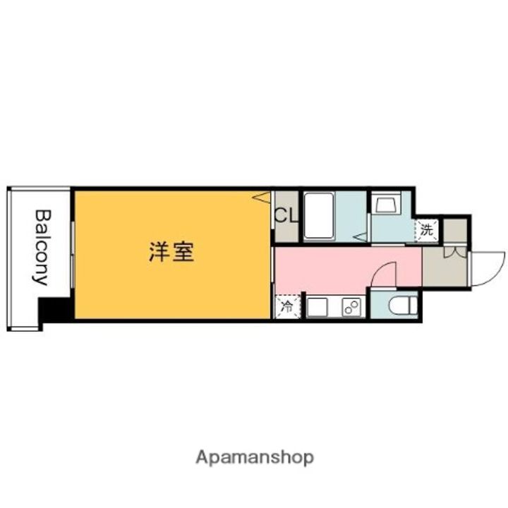広島県広島市西区観音本町1丁目の賃貸マンションの間取り