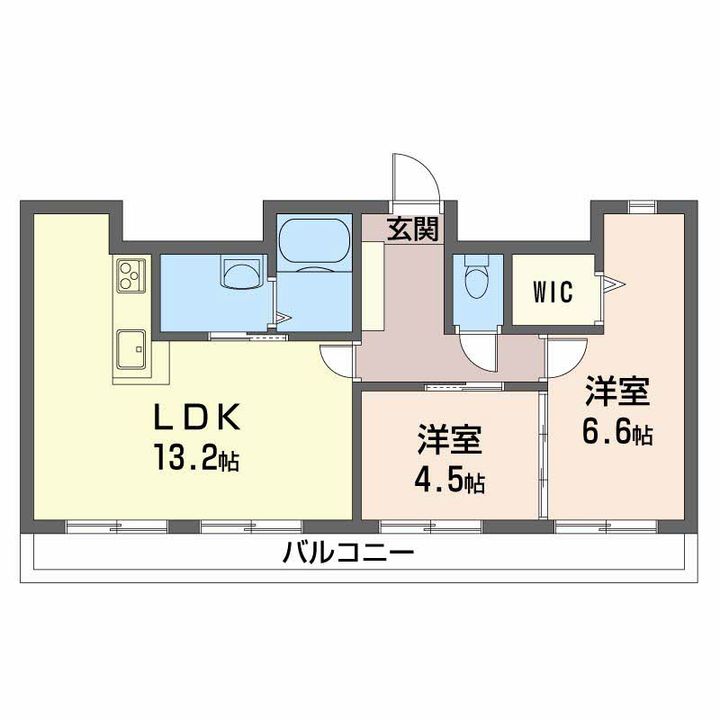 C.C.COURT五日市駅前の間取り