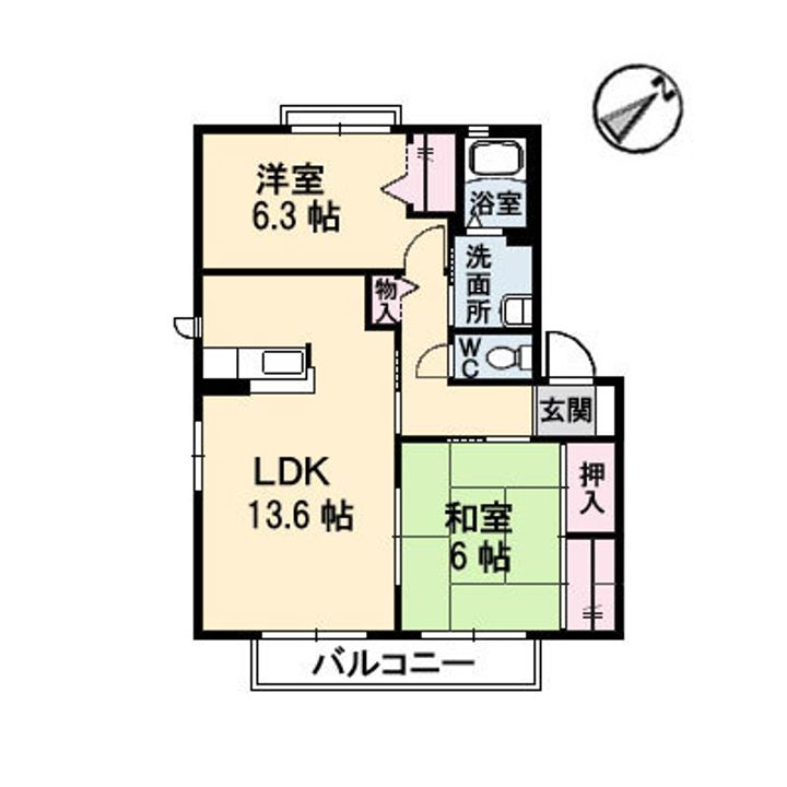 広島県広島市西区己斐上4丁目の賃貸アパートの間取り