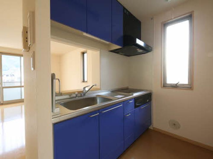 広島県広島市安佐北区三入1丁目の賃貸アパートのキッチン