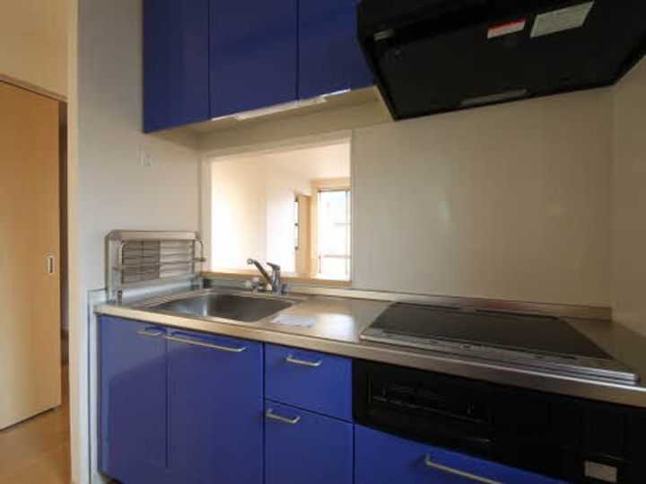 広島県広島市安佐北区三入1丁目の賃貸アパートのキッチン