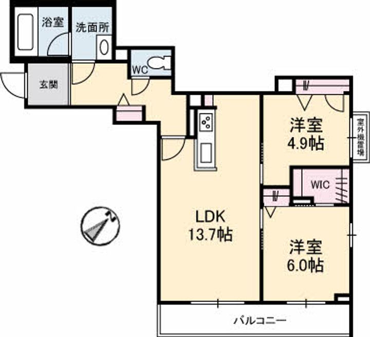 HELIANTHE南幸町の間取り