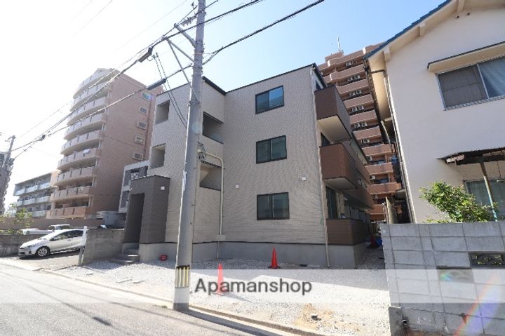 広島県広島市南区西霞町の賃貸アパートの外観