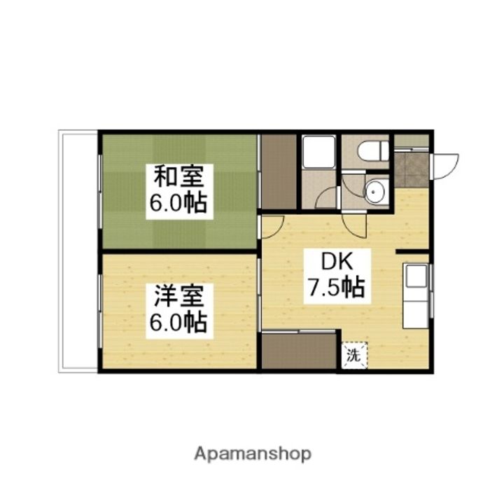 広島県広島市東区戸坂桜東町の賃貸マンション302の間取り
