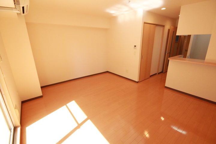 広島県広島市南区稲荷町の賃貸マンションの居間