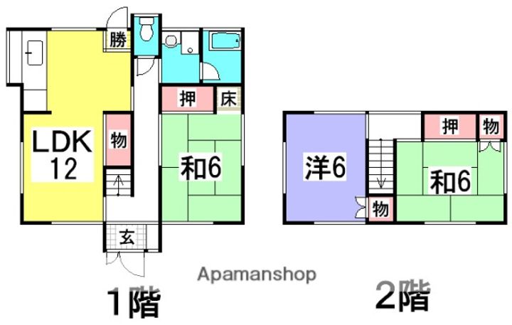 広島県広島市西区井口4丁目(一戸建)の賃貸物件の間取り