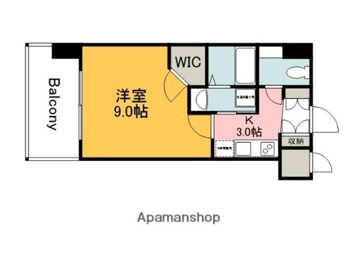 広島県広島市西区横川町1丁目の賃貸マンション602の間取り