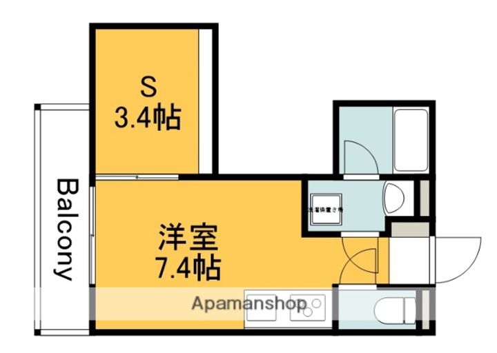 広島県広島市佐伯区五日市駅前1丁目の賃貸アパートの間取り
