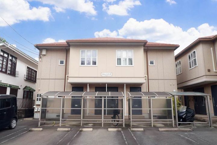 広島県広島市安佐北区落合1丁目の賃貸アパートの外観