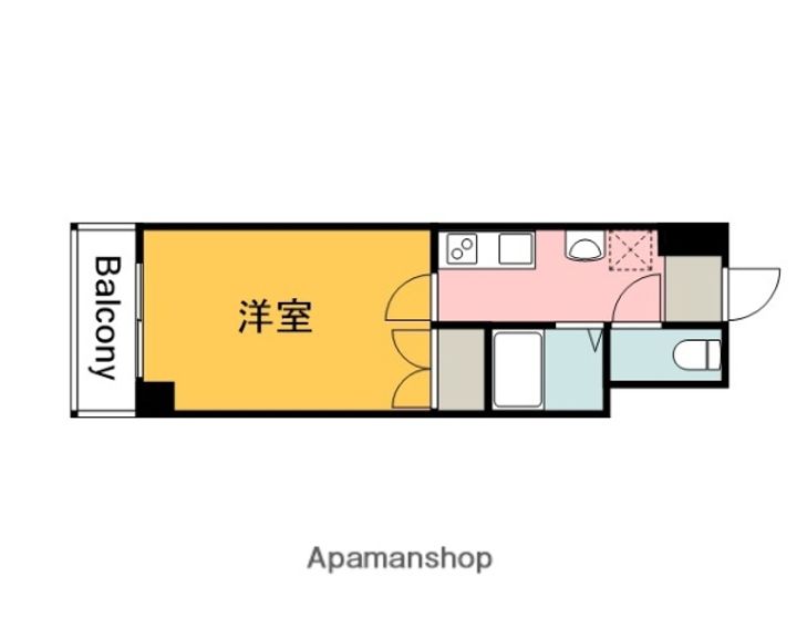 広島県廿日市市廿日市1丁目の賃貸マンションの間取り