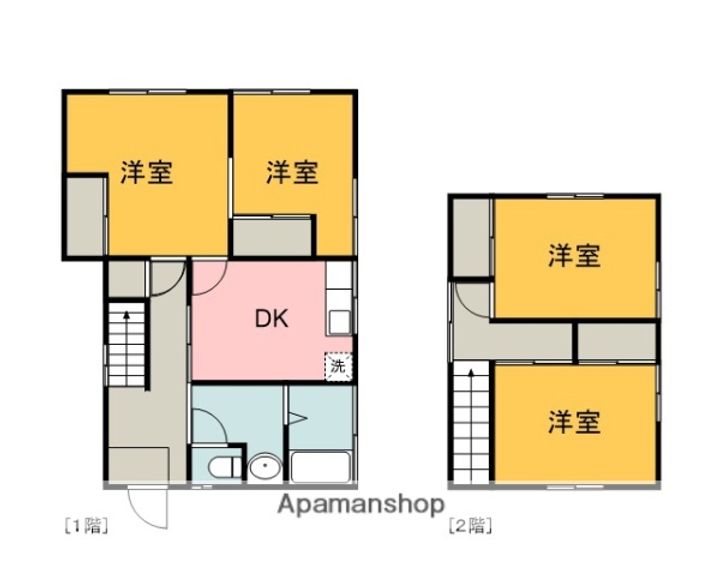 広島県広島市安佐北区可部町大字勝木(一戸建)の賃貸物件の間取り
