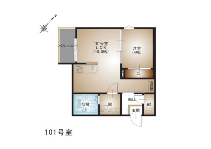 REGALESTーF 古市301号室の間取り