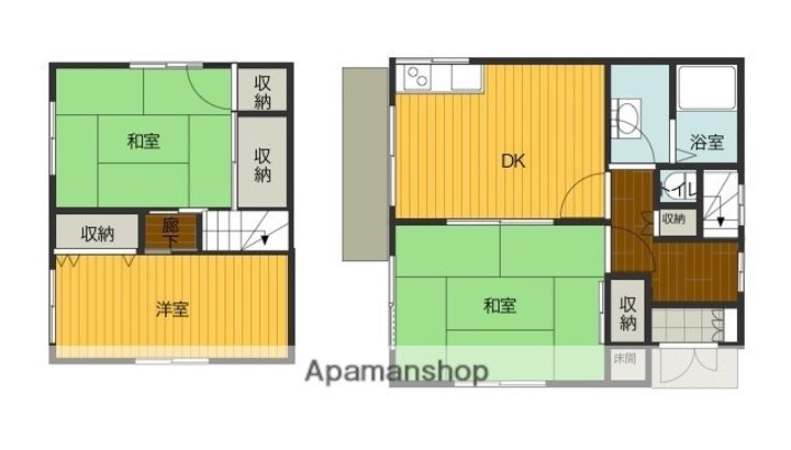 広島県広島市安佐南区西原2丁目(一戸建)の賃貸物件の間取り