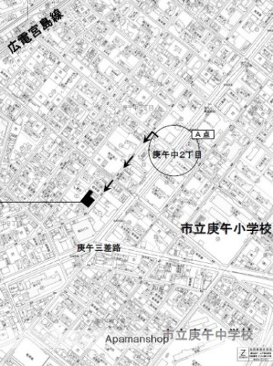 広島県広島市西区庚午中3丁目の賃貸マンションの内装