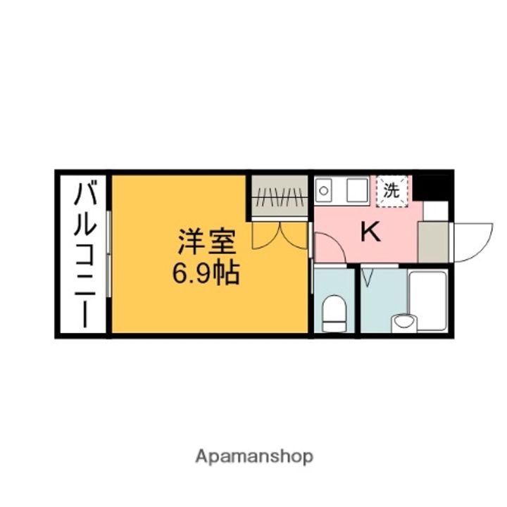 広島県広島市西区楠木町2丁目の賃貸マンションの間取り