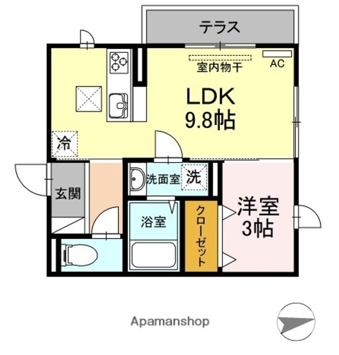 ハイアークDの間取り