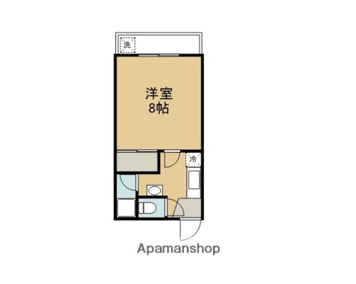 広島県東広島市西条町寺家の賃貸アパート205の間取り