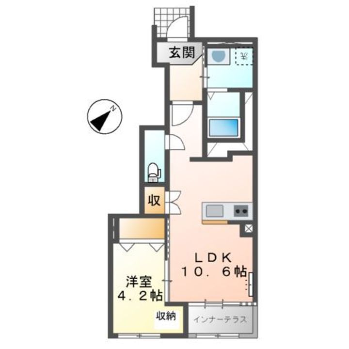 パームコート長尾の間取り