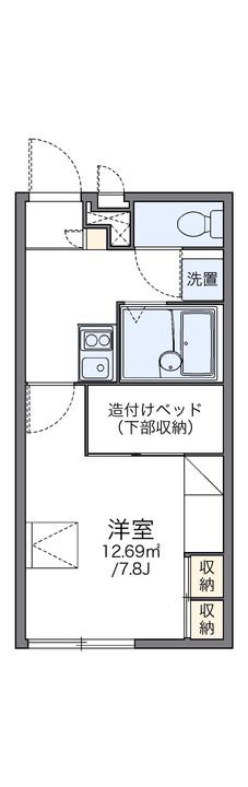 レオパレスエクレール205の間取り