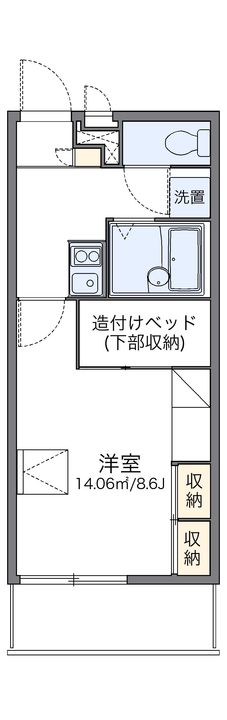 レオパレスKAMONⅣ210の間取り
