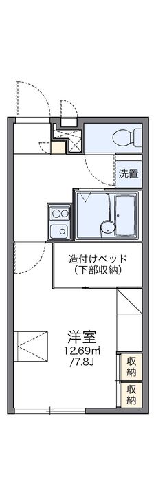 レオパレスCAMELLIA209の間取り