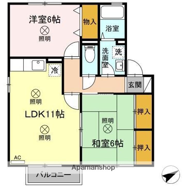 ドミールの間取り