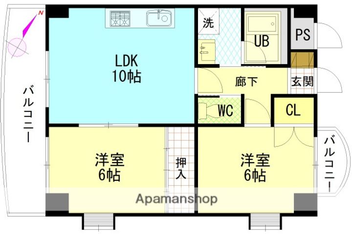 プーテゥジュール1番街の間取り