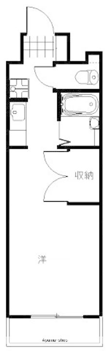 広島県広島市中区西十日市町の賃貸マンション904の間取り