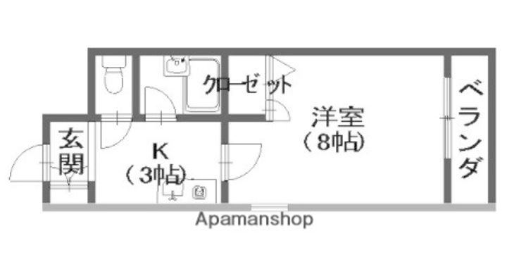 ステューディオ長束の間取り