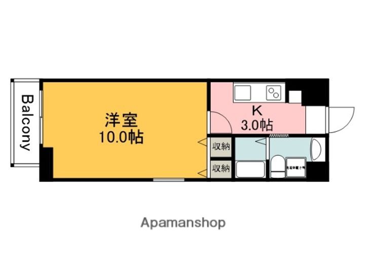 広島県広島市南区金屋町の賃貸マンションの間取り