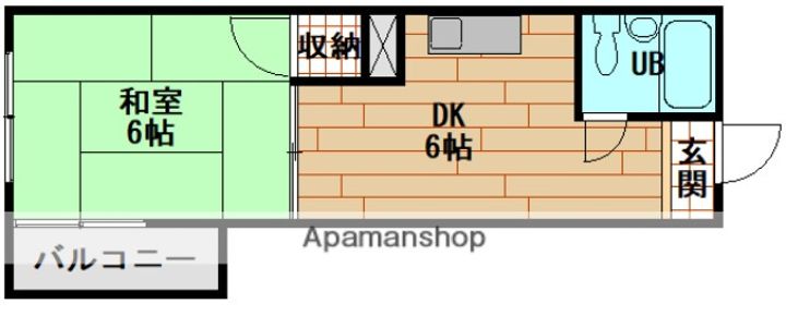 コーポ安留の間取り