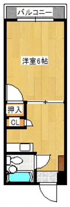 長谷川ビル207号室の間取り