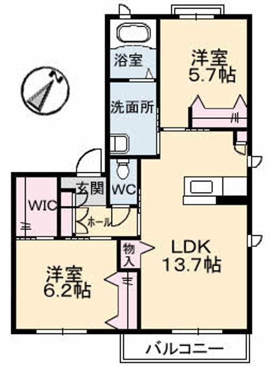 メゾン大町ヒルズC棟の間取り