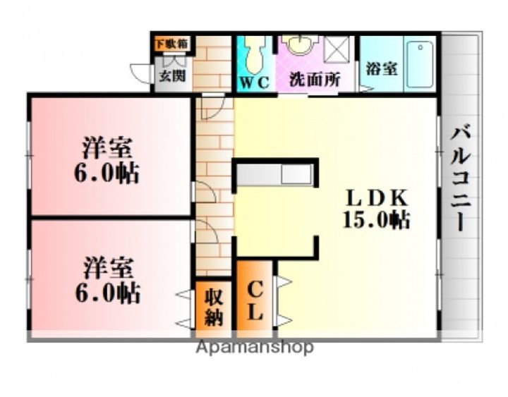 フローラ山本の間取り