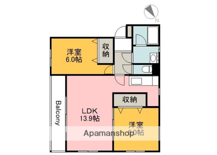 ラヴィーヌ緑井3号館の間取り
